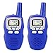 Produktbild Virhuck HK-001 3 Kanal 3KM (2 Meile Reichweite) Walkie Talkies mit LED-Taschenlampe, kein Lärm und keine Strahlung für Kinder-Blau