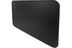 ‎BAUSTER BAUSTER® Kaminbodenplatte aus Metall – Hitzeschutz für Kamin & Ofen – Pulverbeschichtet – Schwarz, Graphit oder Kupfer – 80x49 / 50x60 / 60x80 cm – Funkenschutzplatte (Schwarz, 80x60cm)