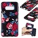 Produktbild Everainy Kompatibel für Samsung Galaxy S10e Hülle Silikon Bumper Gummi Neu Cover Hüllen für Galaxy S10e Handyhülle Prägen Stoßfest TPU Gel Stoßstange Schutzhülle (Rot Blume)