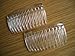 2 x Clear Small Side Combs / Hair Slides