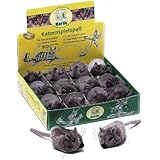 Katzenspielzeug SHAKIN RATTI PLÜSCHMAUS, 7 CM MIT HANDAUFZUG