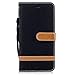 Price comparison product image Hozor Apple iPhone 7 Plus/8 Plus Case, Bookstyle Leather Mobile Phone Case with Stand Function Foldable Protective Case Denim Flip Case Wallet Cover with Card Slots