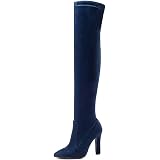 MARYPAZ, Bota alta elástica roja de ante fashion para Mujer 36 EU :  Amazon.es: Zapatos y complementos