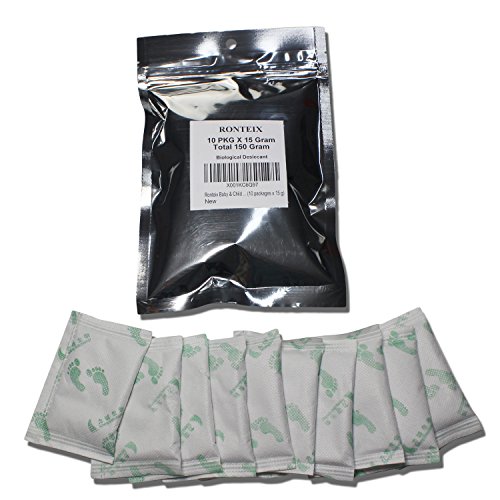 Preisvergleich Produktbild Ronteix feuchtigkeitsabsorbierender Trockenbeutel für Lebensmittel, Kleidung, Kleiderschrank, Schuhe, Haushalt, Instrumente, Elektronik oder für Safes, 10 pieces x 15g