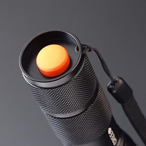 Moobom Taschenlampe, 2000 Lumen, 5 Modi, mit Zoom, 878-T6 LED-Taschenlampe, verstellbarer Fokus (18650/26650/AAA-Batterien) (Taschenlampe) - 3