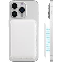 Portefeuille Magnétique Latéral Pour IPhone - Porte Jusqu'à 2 Cartes, Fin Et Antidérapant - Compatible Avec Les Modèles à Fixation Magnétique