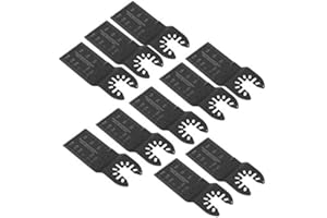 FAFEICY 10pcs 35mm legno metallo oscillante lama per sega, lame per sega a sgancio rapido multiutensile, lama per sega da taglio in acciaio ad alto tenore di carbonio(Denti fini)