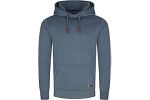 riverso Męski sweter z kapturem RIVJulian, sweter z kapturem, kieszenie typu kangur, krój typu Cross-Over, regularny, bawełna, szary, zielony, czerwony, niebieski, czarny, S M L XL 2XL 3XL 4XL 5XL