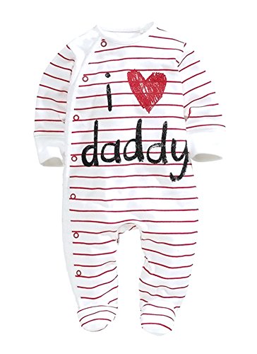 CHIC*MALL baby rompers 2015 Newborn I love mummy & daddy Baby Costume Boys Jumpsuit clothing Winter Romper Body BABY CLOTHES (70)