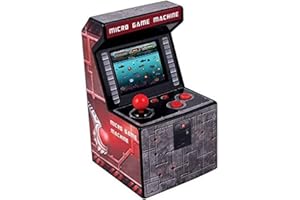 ITAL - Mini Arcade Retro/Borne Portable Geek avec 250 Jeux Intégrés / 16 Bits/Gadget Parfait comme Cadeau pour Enfants Et Adultes (Rouge)