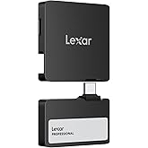 Lexar 1TB Professional Go Taşınabilir SSD, Hub ile, Apple 4K 60fps ProRes Destekler, 1050MB/s'ye kadar, USB 3.2 Gen 2, Sağlam