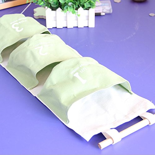 cdet Aufbewahrungstasche Süße hängende Aufbewahrung Pocket Kosmetik Tasche Reise Tasche Home Supplies blau - 3