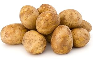 MY EXOTIC FRUIT Russet Burbank potatoes - Finest heritage potatoes grown in the UK - Use for baking, roasting, chipping and wedging - Make perfect oven roasted potatoes. (2kg including box)