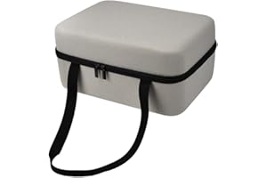 Levigo Caja de almacenamiento de protección de proyector Oxford EVA compatible con XGIMI H6, bolsa de almacenamiento rígida impermeable para proyector portátil