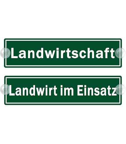 2er Set Saugnapfschilder 'Jagdbetrieb' – Acryl-Schilder 5x20 Cm Für Die Windschutzscheibe
