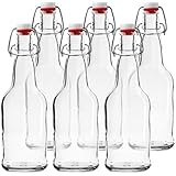 Chef &#39;s Star Funda de 6 – 16 oz. Easy Cap – Botellas de cerveza transparente