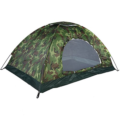 Dilwe Tente de Camping, Protection UV de Camouflage Extérieur, Tente 2 Personnes Imperméable pour Le Camping, la Randonnée, la Randonnée
