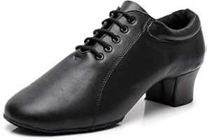 YCALCP Zapatos de Baile Latino Hombre con Cordones Tango práctic de salón,Modelo-QRX8006