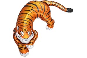 TRI PRODUCTS Giant Super Shape Foil Balloons XL Large Children's Birthday Party (Tiger 36")