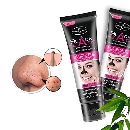 Mitesser Entferner Maske – Vena Beauty Mitesser Entfernungs-Maske, Akne Maske, Reinigungs-Maske, Gesichtsmaske schwarz - 2