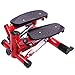 Produktbild GOPLUS Mini-Stepper Fitness Stepper Side-Stepper Up-Down-Stepper Drehstepper mit Multifunktions-Display Trainingsbändern