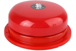 Garsent Fire Alarm Bell, 220V/24V/12V 6inch Stainless Steel School Factory Warehouse Electric Bell 100db DC 50HZ(12V)