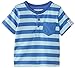Pumpkin Patch Baby-Boys Stripe Henley T-Shirt, Regatta Blue, 6-9 Months (Manufacturer Size:6-12 Months)