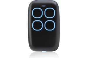 QINGCMING Telecomando Cancello Universali 4 in 1, Telecomando Universale Multifrequenza Rolling Code da 280 a 868 MHz, Radiocomando per Apricancello Programmabile (Blu) - Controlla se il modello corrisponde