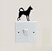Price comparison product image BVTYGH Switch wall sticker Cute Canaan Dog Switch Decals Vinyl Wall Decal 5Pcs