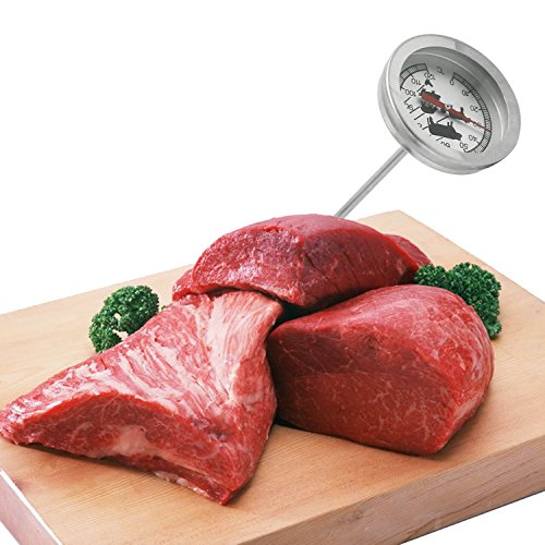 0-120 Celsius Edelstahl Zifferblatt Sonde Thermometer Küche BBQ kochen Fleisch Milch Tee Wasser Essen Sonde Temperatur Thermometer - 6