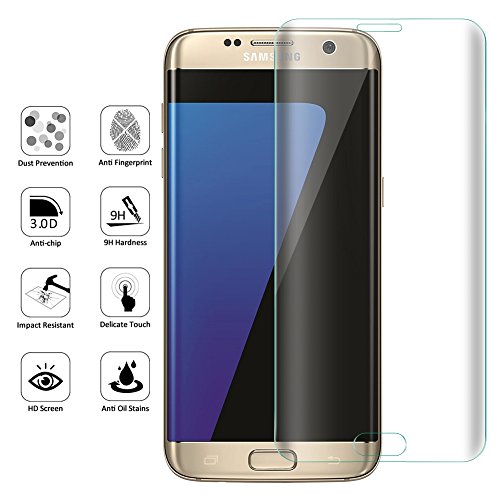 Samsung Galaxy S7 Panzerglas Schutzfolie,(Nicht für Samsung Galaxy S7 Edge) BtDuck HD Ultra Klar Transparent 9H Härtegrad [Kratzfest][Hohe Transparenz] [Fingerabdruck-frei][Blasenfrei] [Anti- Fingerabdrücke] Vollständige Abdeckung Panzerglasfolie folie Displayschutzfolie Hartglas Gehärtetem Glas DisplayPanzerglas Schutzfolie Displayschutz für Samsung Galaxy S7 – 1 Stück - 2