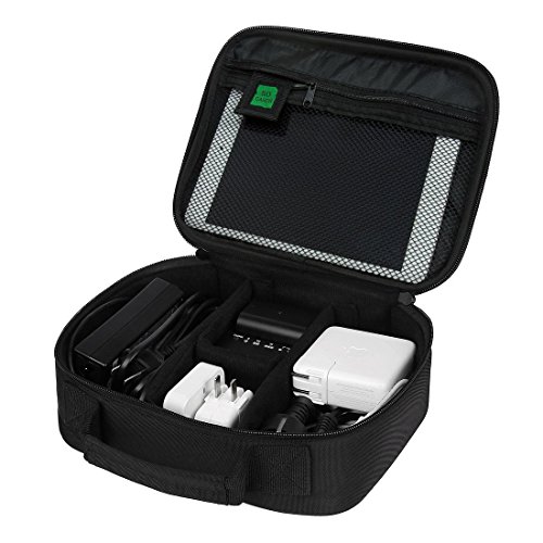 BlueBeach® Reisen Elektronik Zubehör Organizer Tasche Fall für Ladegeräte / Kabel / Batterien / Powerbank / Speicherkarten / Adapter / Stecker / Externe Festplatte / Smartphones / Kameras