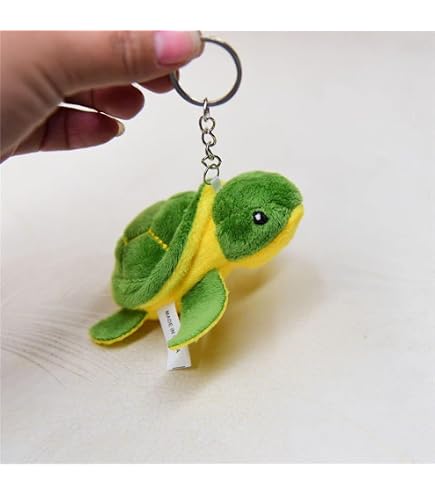 Suki Gifts Baby Caspian Turtle Clip – Kuschelige Schildkröte Als Rucksackclip, Mintgrün/braun