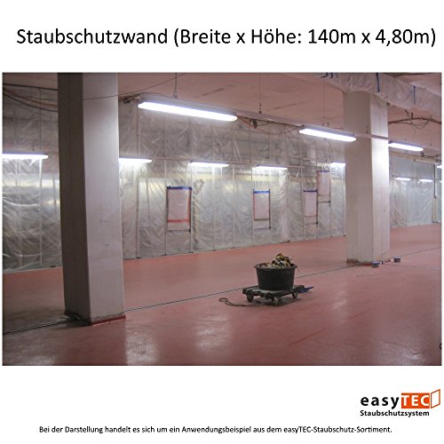easyTEC Staubschutzwand 4000, BxH 4,00m x 4,00m, Folienwand, Ersatzwand - 6