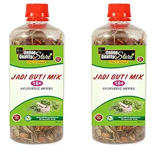 Online Quality Store Herbal Jadibuti Mix , Enriched with Amla, Bhringraj, Brahmi, Shikakai, Neem, Gudhal and Jatamansi for healthy hair (100g each, Pack of 2)