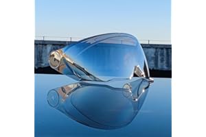 Woljay Full Face Motorcycle Helmet Visor Shield Off Road (Chrome)