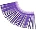 100pcs 1.5mm Purple Disposable Micro Brushes Makeup Regular Tool Eyelash Swabs