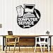 Produktbild Vinyl Wall Decal Computer Service Repair Stickers Mural Creative Logo Symbol Mural Removable Interior Poster Window Decor Black 57x57cm