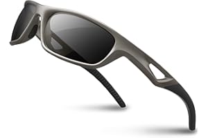 ‎RIVBOS RIVBOS Sonnenbrillen Fahrradbrille Radsportbrillen Sportbrille für damen herren Polarisierte TR90 Superleichtes Unzerbrechlicher Rahmen UV400 Wandern Laufen Golfen und Fischen RB831