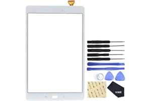 VEKIR Touch Repair Écran en Verre pour Samsung Galaxy Tab A 10.1 (2016) T580(Blanc)