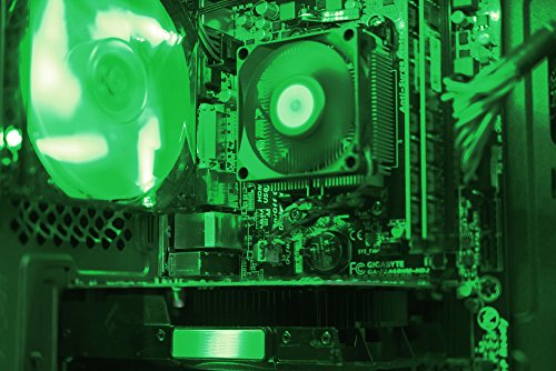 VIBOX Killstreak GS310-92 Komplett-PC Paket Gaming PC – 3,9GHz Intel i3 Dual Core CPU, GT 710 GPU, preiswerte, Desktop Gamer Computer mit Spielgutschein, 22″ HD Monitor, Gamer Tastatur & Mouse, Windows 10, Grün Innenbeleuchtung, lebenslange Garantie* (3,9GHz Intel i3-7100 Dual-Core Kabylake CPU-Prozessor, Nvidia GeForce GT 710 1GB Grafikkarte GPU, 32GB DDR4 2133MHz RAM, 2TB (2000GB) SATA III 7200rpm Festplatte, 400W 85+ Netzteil, CIT F3 Grün Gaming Geh§use, Intel B250 LGA1151 Mainboard) - 6