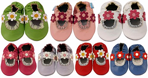 MiniFeet Soft Leather Baby Shoes, Light Pink Sandal 18-24 Months