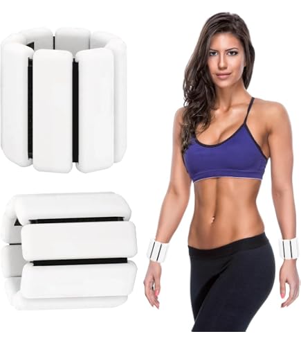Sportneer Poids De Cheville Et Poignet - Manchettes Lestées 2x0.5kg / 2x1kg / 2x1.5kg Pour Fitness, Course Et Musculation