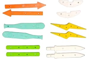 Leefai Pro Fingerboard Deck boardrail 6 Sets – Planke-Schiene für die Dekoration von Mini-Finger-Skateboard-Decks