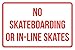Produktbild iCandy Products Inc Keine Skaten Oder Inline-Skates No Parking Business Sicherheit Traffic Signs Rot – 12 x 18 12 x 18 Rot