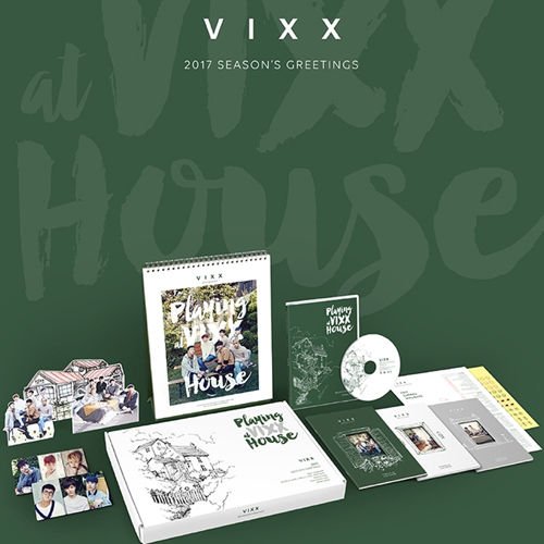 VIXX 2017 SEASON'S GREETINGS DVD+Calendar+Note Set+Photo Card+Stand Paper