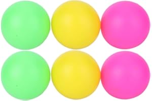 VGEBY 6 Pcs Doux Léger PVC Jouet Balle Plage Raquette Plastique Protection Remplacement Accessoires(Rouge Jaune Vert)