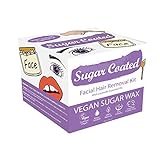 Sugar Coated Hair Removal Wax Kit for Facial Hair | Vegan Friendly | Containing Essential Lavender Oil 200g | Waxing Kit, Hair Removal Waxing Kit, Sugaring Hair Removal, Sugar Wax, Body Wax Kit