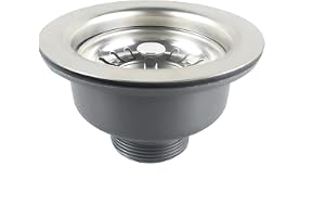 Qrity 110 mm diskho-avfall, rostfritt stål och PVC diskho korg sil plugg avfallskorg diskho avfall 1½"