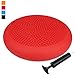 Produktbild 34cm/35cm Wackelbrett Balance Board, Ballsitzkissen / Balance Kissen inkl. Pumpe, Phthalatfrei, 6 Farbvarianten(Schwarz, Grün, Blau, Orange, Rot und Lila), TRIDEER Luftgefeülltes Sitzballkissen 2000lbs Maximalbelastbarkeit, Anti-Burst, für Core Zerkleinern von Übungen Yoga Core Cross Train Training Physical Therapy, für Damen Herren Frauen Manner
